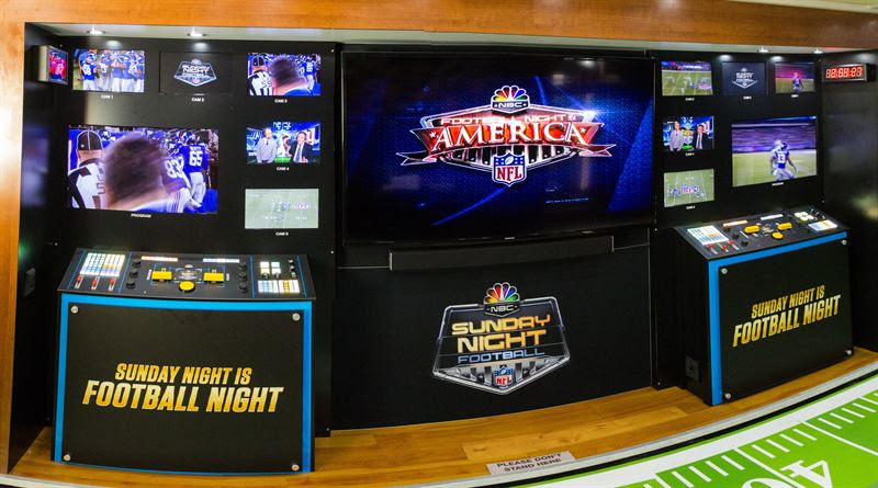 The "Sunday Night Football" bus. (NBC photo)