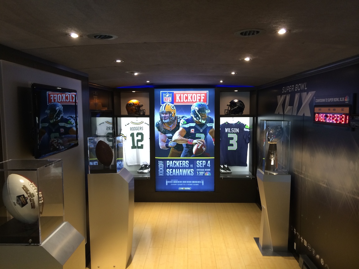 The 'Sunday Night Football' bus. (Credit: NBC Sports Group)