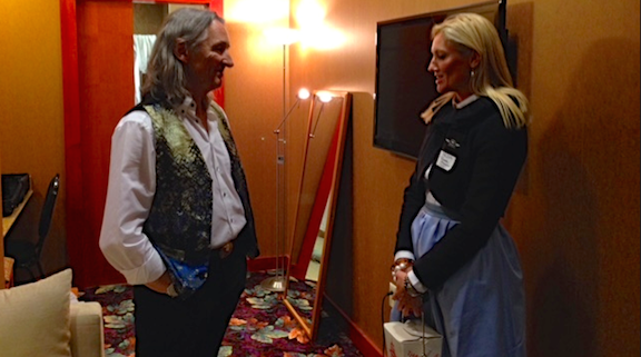 Sophia Smith with Roger Hodgson.