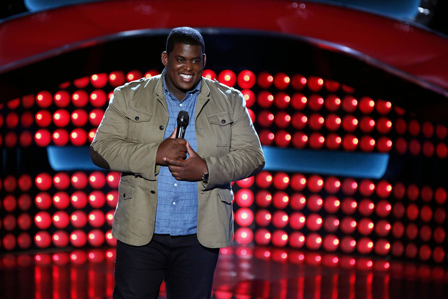 "The Voice": Blaze Johnson auditions. (NBC photo by Tyler Golden)