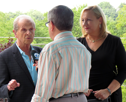 Jazz Festival co-founders: former Village of Lewiston Mayor Richard Soluri and Lori Presti.