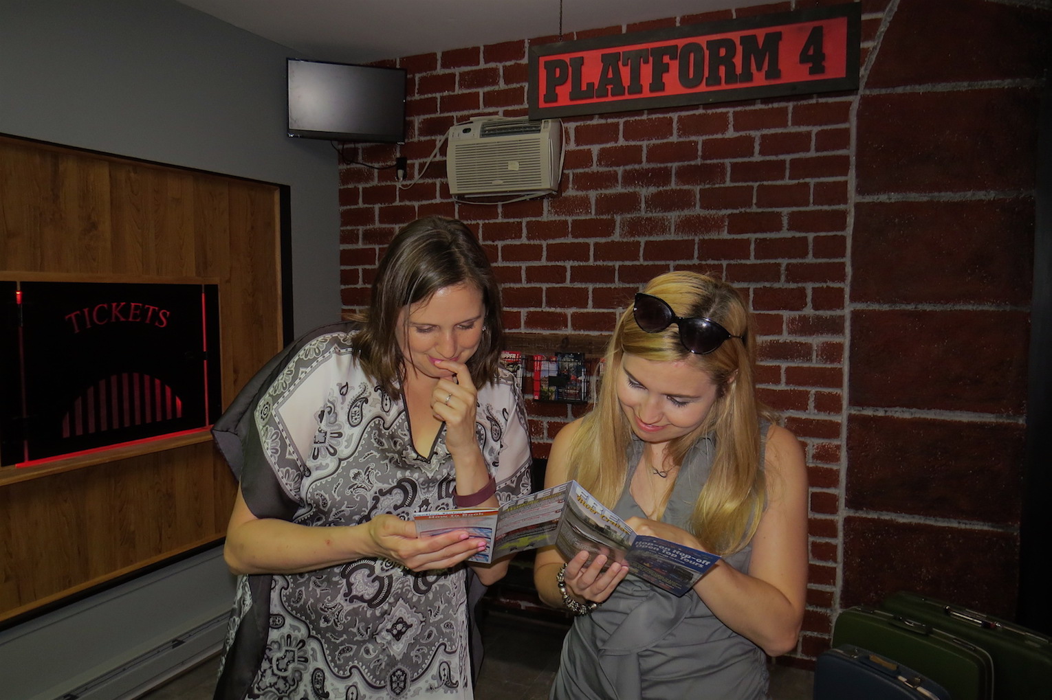 Niagara River Region Chamber of Commerce President Jennifer Pauly, left, and Sales and Marketing Manager Christina Crane explore the 