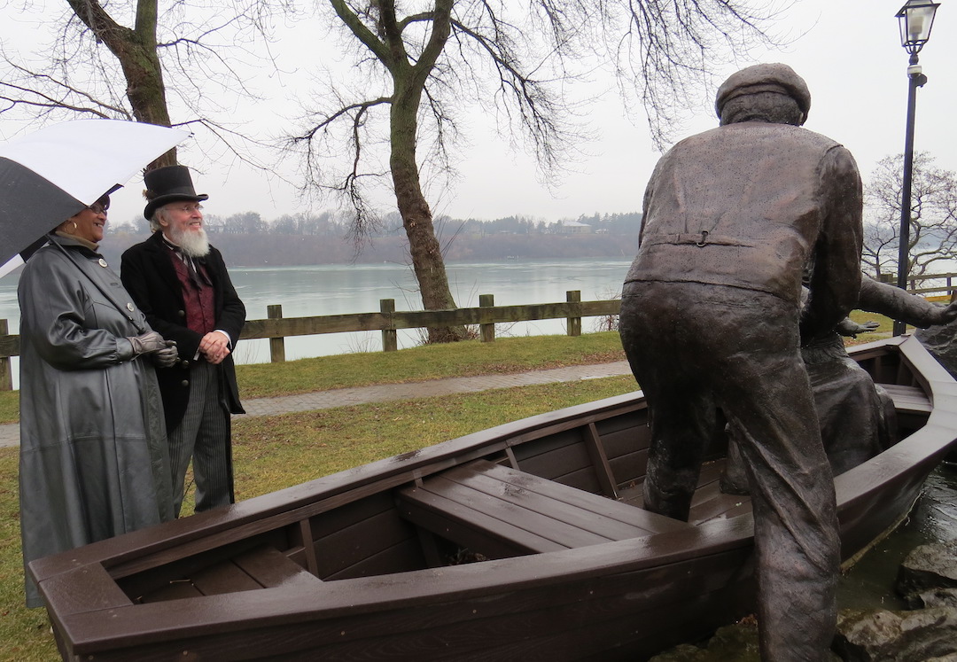 Josiah Tryon (aka Tim Henderson) welcomes Dorothy Counts-Scoggins to Lewiston.