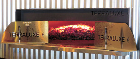 The coal-fired hearth.