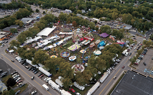 An overhead view courtesy of K&D Action Photo and Aerial Imaging.