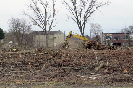 The site where the plaza will be built.