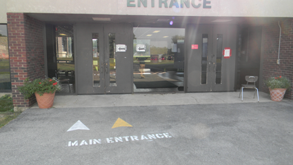 Come Wednesday, Lewiston-Porter High School students will use the old gym entrance as the new high school main entrance.