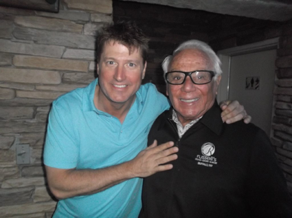 97 Rock's DJ Jickster with Russell J. Salvatore.