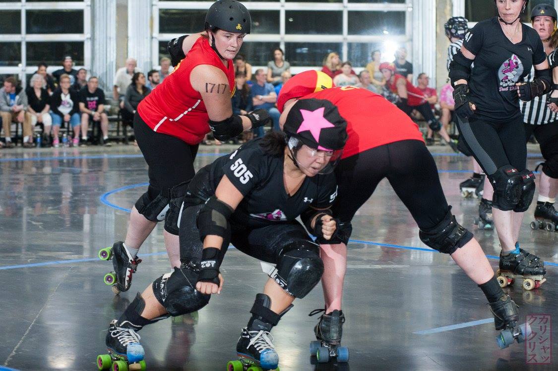 The Dollies and the Saucies do battle.