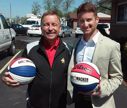 Scott McNeal, left, with Corey