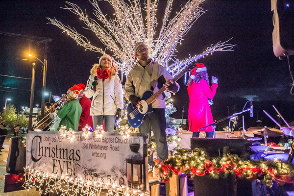 First place for the Parade's Best Festive Unit: Whitehaven Road Baptist Church