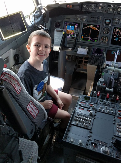 Matthew Eggers on a Southwest Airlines flight.