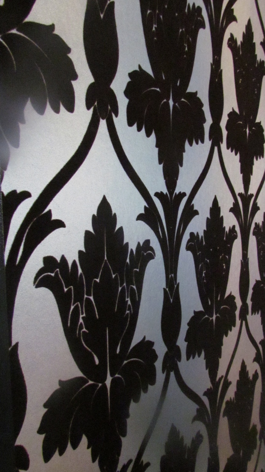 Imported wallpaper at the Giacomo.