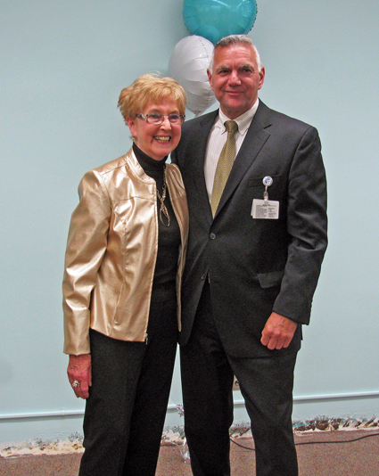 Muriel Forte with Memorial President and CEO Joseph A. Ruffolo.