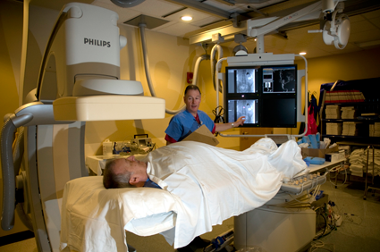 A patient undergoes a procedure in the new Interventional Radiology Suite at Niagara Falls Memorial Medical Center. (Submitted photo)