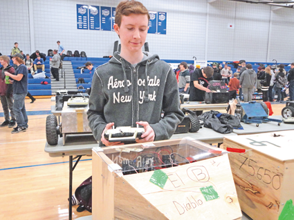 Congressman Brian Higgins, left, with David Majewski.