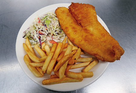 The winning fish fry.