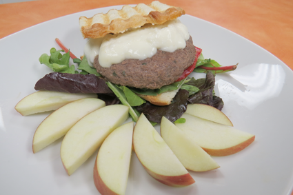 Fresh Start Café's bison burger.