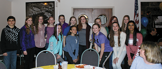 The Cooking for Cancer Club members gather for a photo at the Pasta Sauce-Off event, held Saturday at the LaSalle Yacht Club.