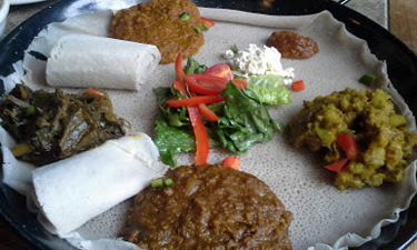 Thea's vegetarian platter.