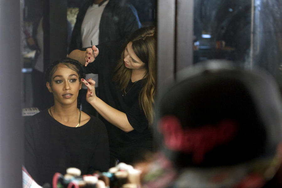 Bia on "Sisterhood of Hip Hop" season two. (Oxygen photo by Tim Brown)