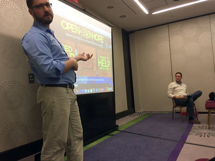 Pastor John Paul speaking at the 