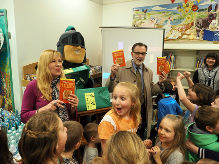 Students react to Lew-Port Superintendent Paul Casseri's announcement of 