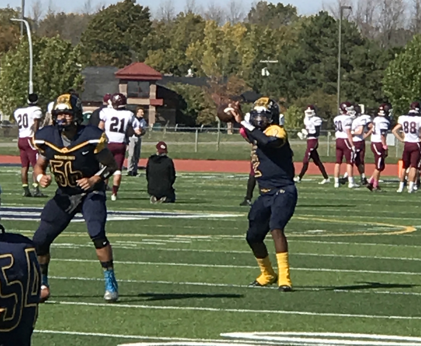 Jhamir Isom in action.